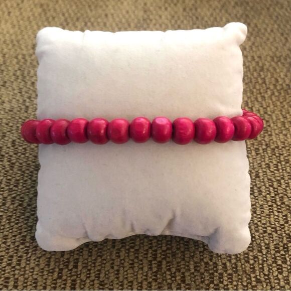 Turquoise Beaded Stretch Bracelet | 2.5” Diameter - Picture 3 of 3